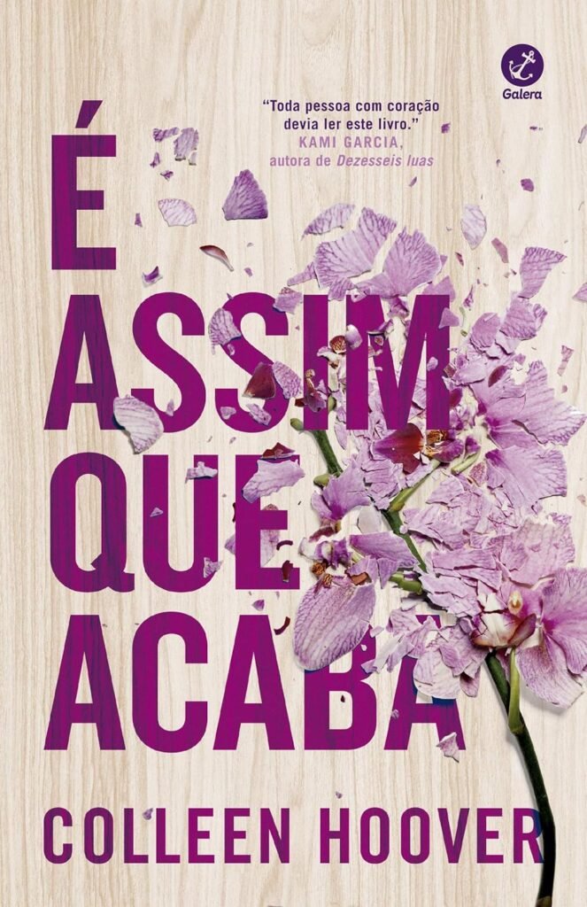 Capa do livro É assim que acaba, de Colleen Hoover.