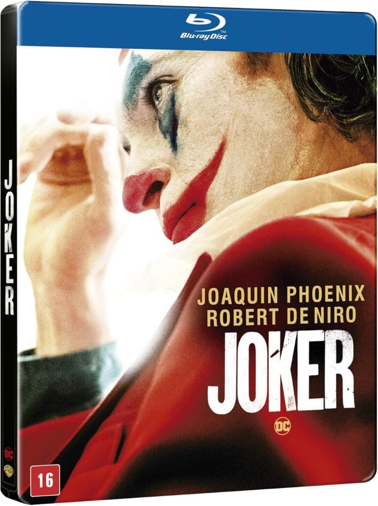 Capa da edição Coringa steelbox blu ray